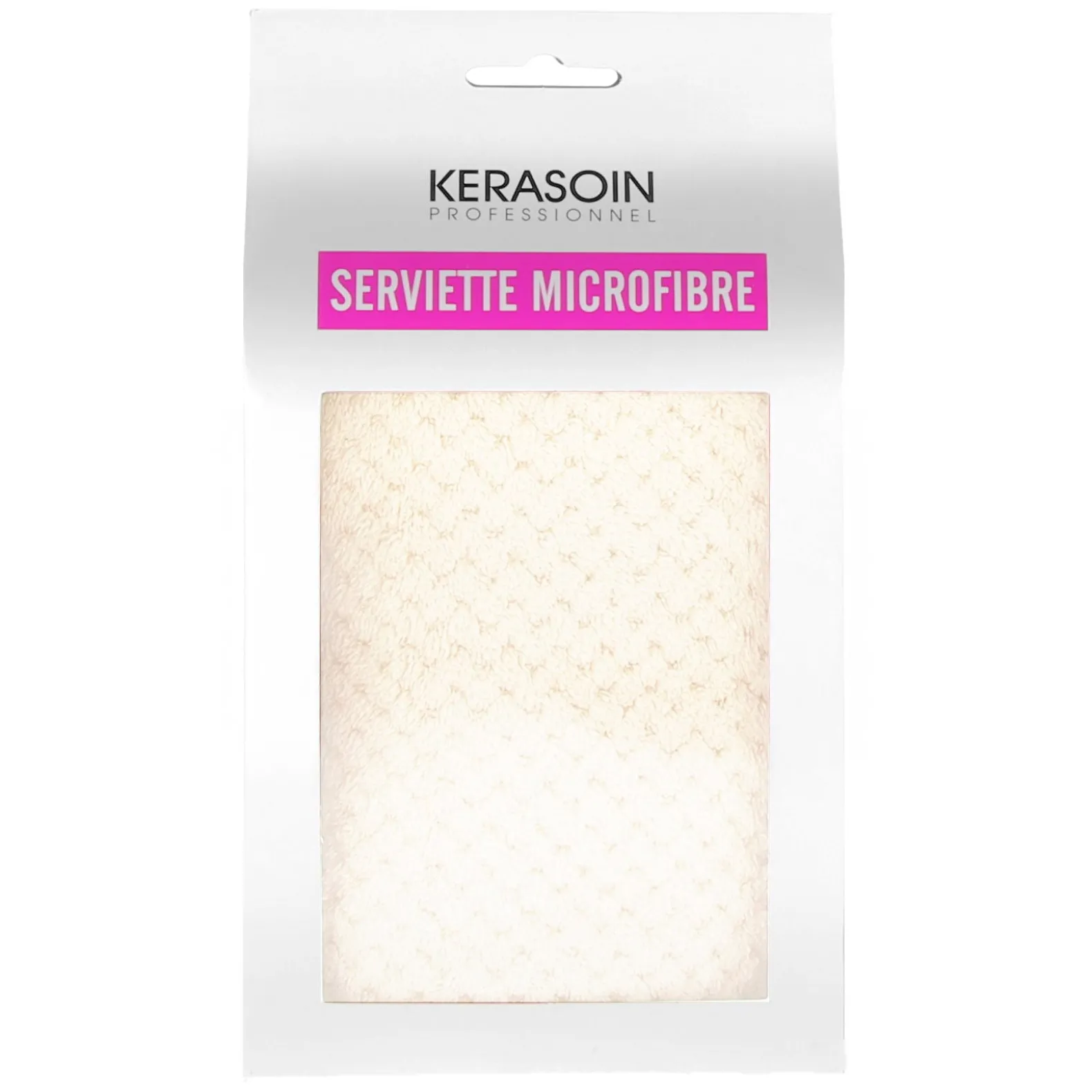 Serviette microfibre blanc crème