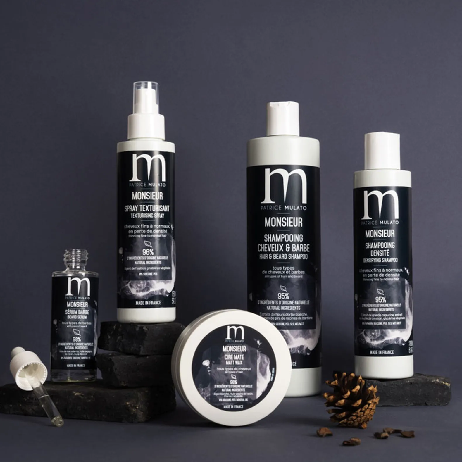 Shampooing cheveux et barbe Monsieur
