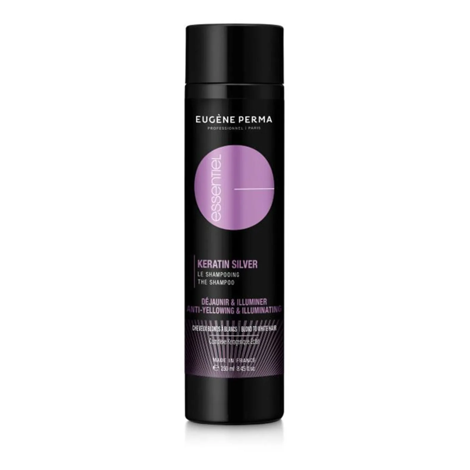 Shampooing déjaunisseur Essentiel Keratin Silver