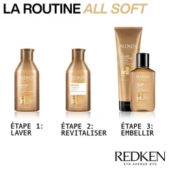 Shampooing hydratant pour cheveux secs et sensibilisés All Soft 300 ml