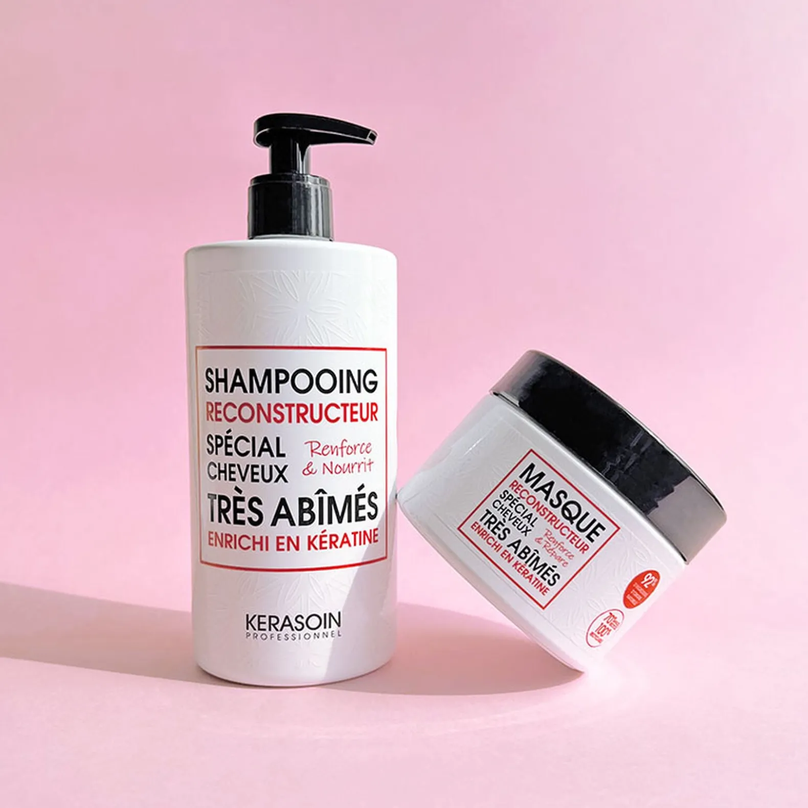 Shampooing reconstructeur à la kératine pour cheveux très abîmés 500ml