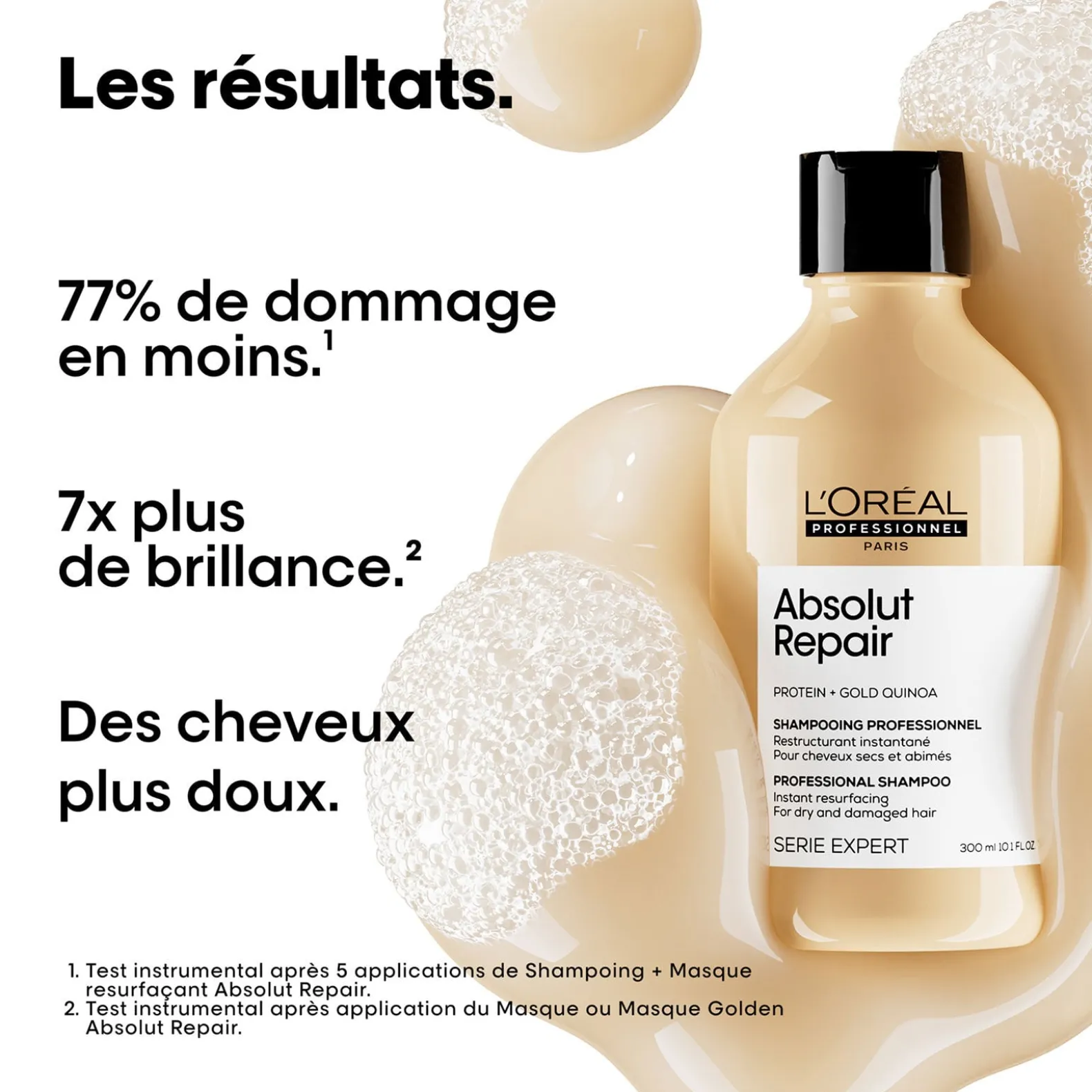Shampooing restructurant instantané Absolut Repair 500 ml