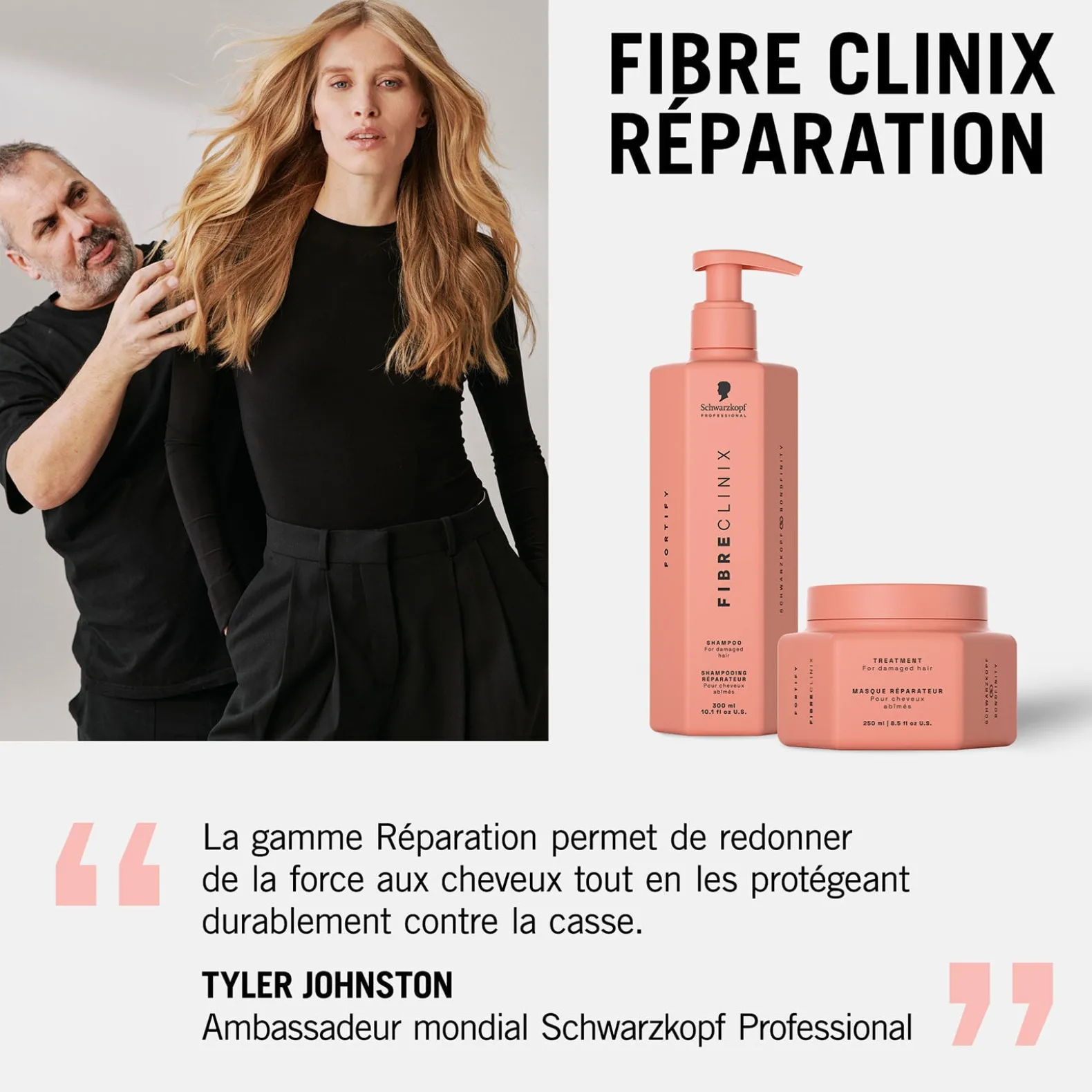 Shampooing réparateur Fibre Clinix