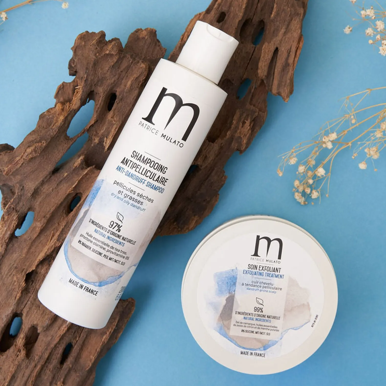 Soin exfoliant cuir chevelu à pellicules