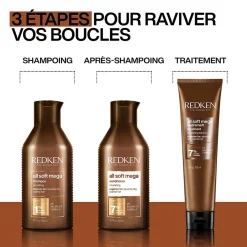 Soin sans rinçage Hydramelt cheveux bouclés à crépus All Soft Mega Curls