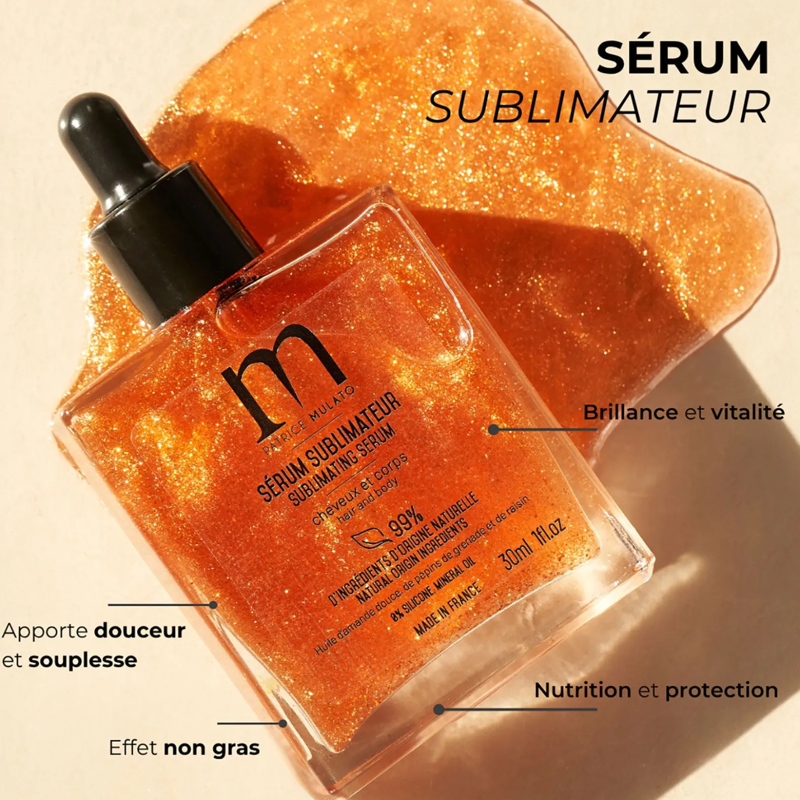 Sérum sublimateur cheveux et corps