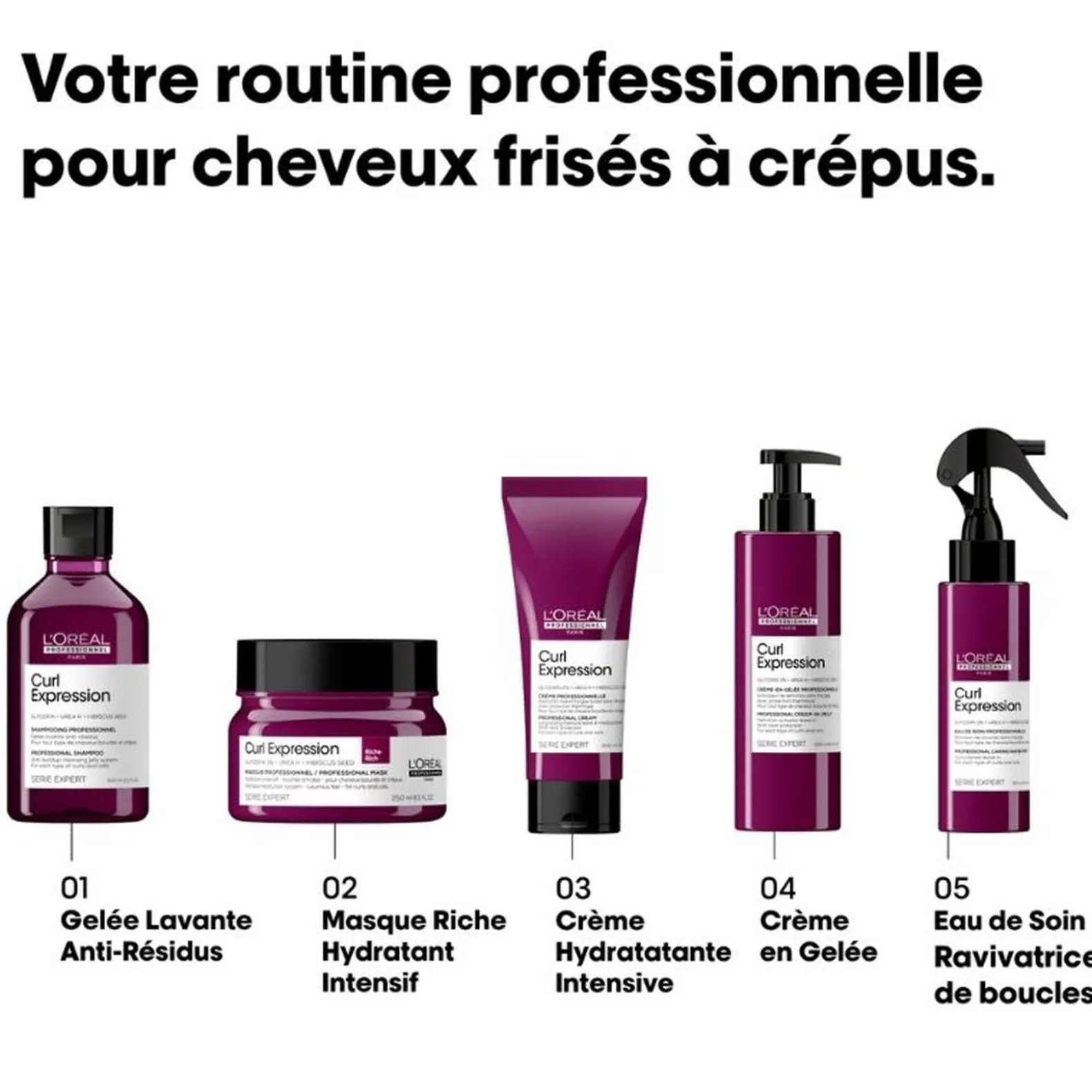 Trio coiffant Curl Expression - Cheveux frisés à crépus