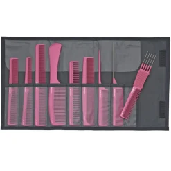 Trousse neuf peignes Rose
